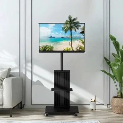 Porodo Mobile Tv Stand Dynamic Swivel & Tilt